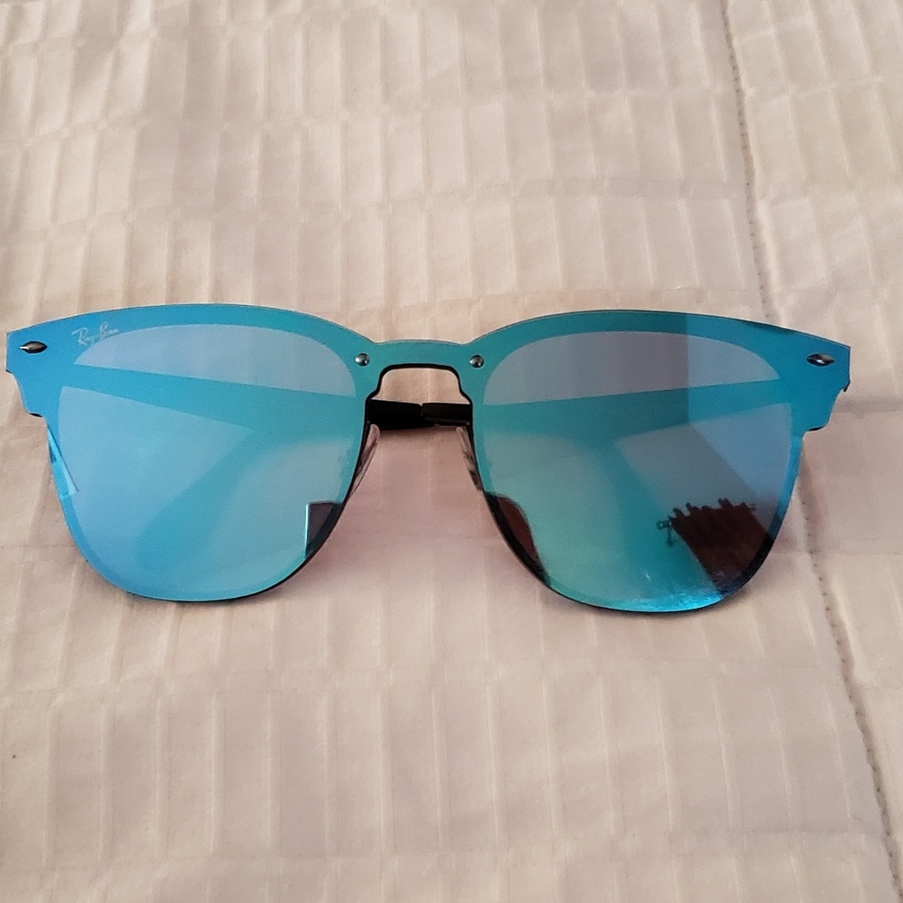 Ray ban Blaze cat eye  blue mirror Sunglasses